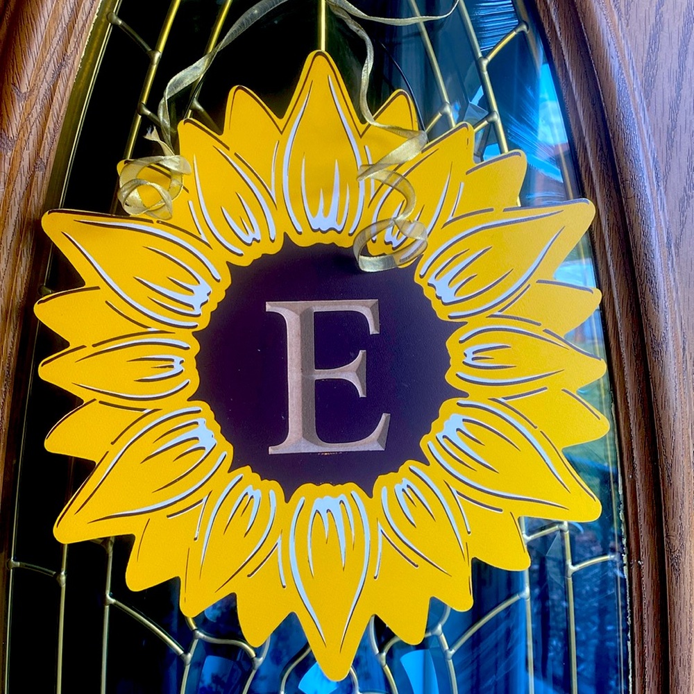 Sunflower wooden Door Hanger